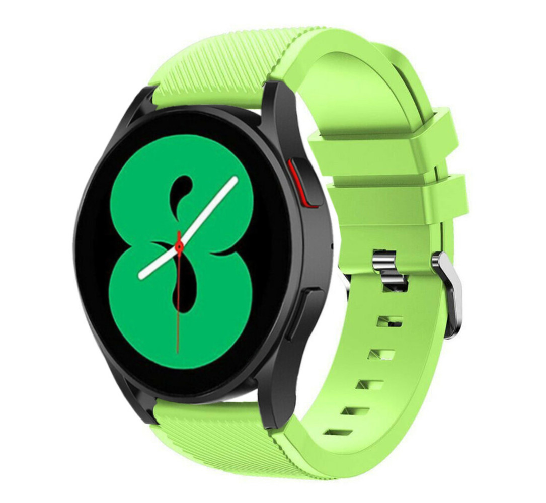 Strap-it® Strap-it Samsung Galaxy Watch 4 - 40mm Silikonarmband (Hellgrün)