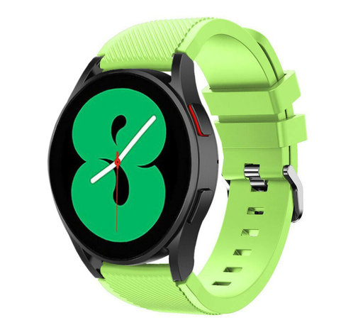 Strap-it® Strap-it Samsung Galaxy Watch 4 - 40mm Silikonarmband (Hellgrün)