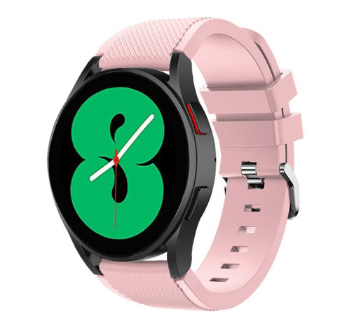 Strap-it® Strap-it Samsung Galaxy Watch 4 - 40mm Silikonarmband (Hellrosa)