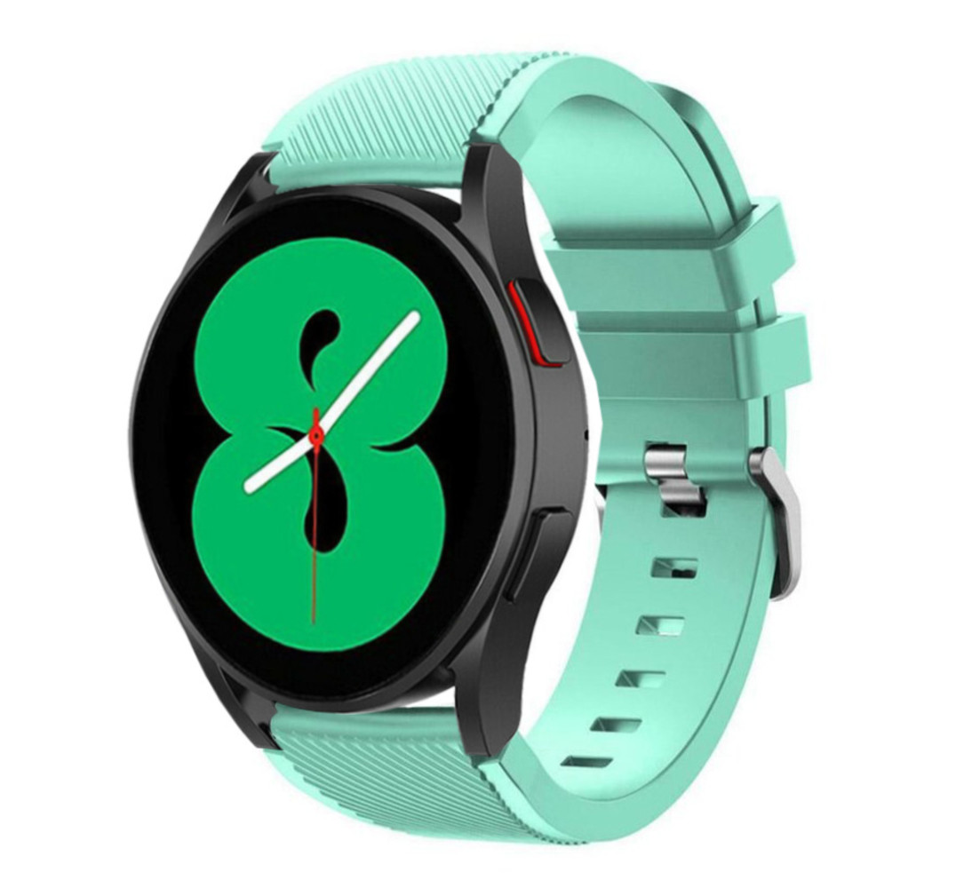 Strap-it® Strap-it Samsung Galaxy Watch 4 Silikonarmband - 44mm (Aqua)