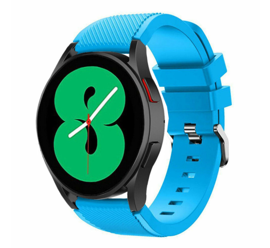 Strap-it® Strap-it Samsung Galaxy Watch 4 - 44mm Silikonarmband (Hellblau)