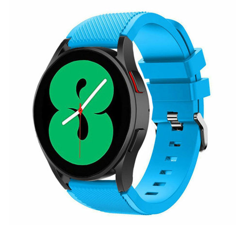 Strap-it® Strap-it Samsung Galaxy Watch 4 - 44mm Silikonarmband (Hellblau)