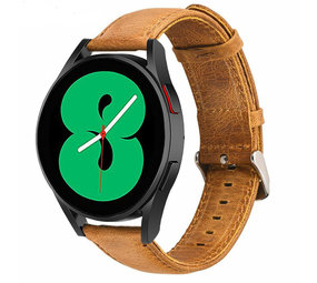 Strap-it® Samsung Galaxy Watch 4 - 40mm Lederarmband (Braun) Strap-it® Samsung Galaxy Watch 4 - 40mm Lederarmband (Braun)