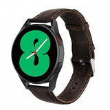 Strap-it® Samsung Galaxy Watch 4 - 40mm Lederarmband (Dunkelbraun) Strap-it® Samsung Galaxy Watch 4 - 40mm Lederarmband (Dunkelbraun)