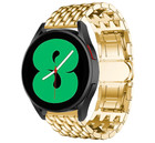 Strap-it® Strap-it Samsung Galaxy Watch 4 - 40mm Stahl-Drachenarmband (Gold)