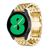 Strap-it® Samsung Galaxy Watch 4 - 40mm Stahl-Drachenarmband (Gold)