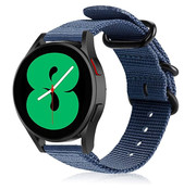 Strap-it® Samsung Galaxy Watch 4 Nylon-Schnallenband (Blau)
