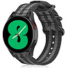Strap-it® Strap-it Samsung Galaxy Watch 4 - 40mm Nylon-Schnallenarmband (Schwarz/Grau) Strap-it® Strap-it Samsung Galaxy Watch 4 - 40mm Nylon-Schnallenarmband (Schwarz/Grau)