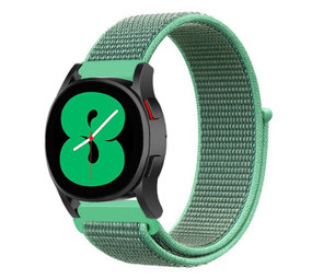 Strap-it® Samsung Galaxy Watch 4 - 40mm Nylonarmband (Minze) Strap-it® Samsung Galaxy Watch 4 - 40mm Nylonarmband (Minze)