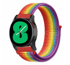 Strap-it® Strap-it Samsung Galaxy Watch 4 - 44mm Nylonarmband (Regenbogen)
