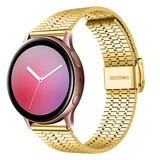 Strap-it® Samsung Galaxy Watch Active Edelstahlarmband (Gold) Strap-it® Samsung Galaxy Watch Active Edelstahlarmband (Gold)