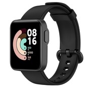 Strap-it® Xiaomi Mi Watch Lite Silikonarmband (Schwarz)