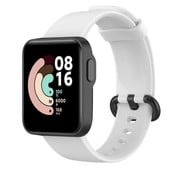 Strap-it® Xiaomi Mi Watch Lite Silikonarmband (Weiß)