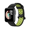 Strap-it® Strap-it Xiaomi Mi Watch Lite Sportarmband (Schwarz/Grün) Strap-it® Strap-it Xiaomi Mi Watch Lite Sportarmband (Schwarz/Grün)