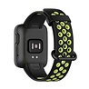 Strap-it® Strap-it Xiaomi Mi Watch Lite Sportarmband (Schwarz/Grün) Strap-it® Strap-it Xiaomi Mi Watch Lite Sportarmband (Schwarz/Grün)