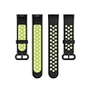 Strap-it® Strap-it Xiaomi Mi Watch Lite Sportarmband (Schwarz/Grün) Strap-it® Strap-it Xiaomi Mi Watch Lite Sportarmband (Schwarz/Grün)