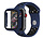 Strap-it Apple Watch Sportarmband + TPU-Hülle (Blau/Schwarz)