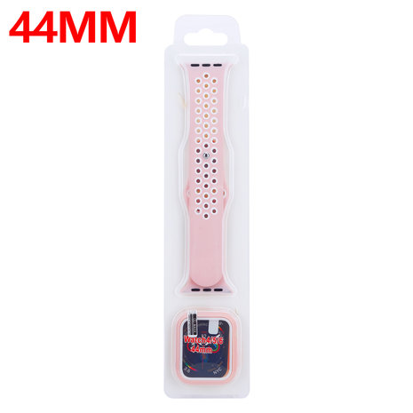 Strap-it® Strap-it Apple Watch Sportarmband + TPU-Hülle (Hellrosa/Weiß) Strap-it® Strap-it Apple Watch Sportarmband + TPU-Hülle (Hellrosa/Weiß)