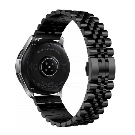 Strap-it® Strap-it Samsung Galaxy Watch 3 45mm Jubilee Stahlband (Schwarz)