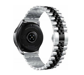Strap-it® Samsung Gear S3 Jubilee Stahlband (Silber/Schwarz) Strap-it® Samsung Gear S3 Jubilee Stahlband (Silber/Schwarz)