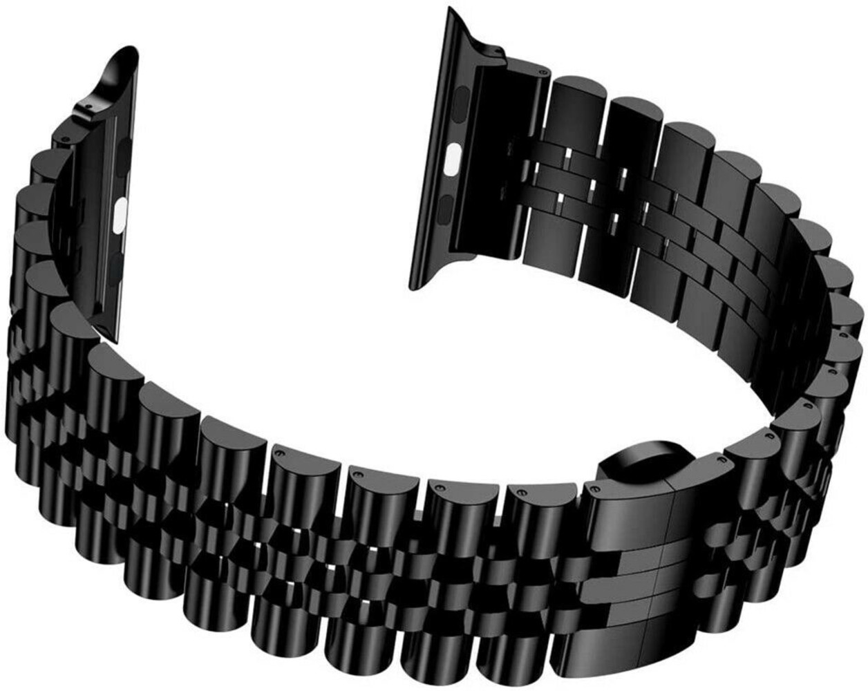 Strap-it® Strap-it Apple Watch Jubilee Stahlarmband (Schwarz) Strap-it® Strap-it Apple Watch Jubilee Stahlarmband (Schwarz)