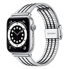 Strap-it® Strap-it Apple Watch Edelstahlarmband (Silber/Schwarz) Strap-it® Strap-it Apple Watch Edelstahlarmband (Silber/Schwarz)