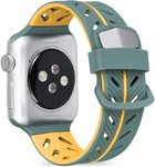 Strap-it® Strap-it Apple Watch Special Edition Band (Grün/Orange)