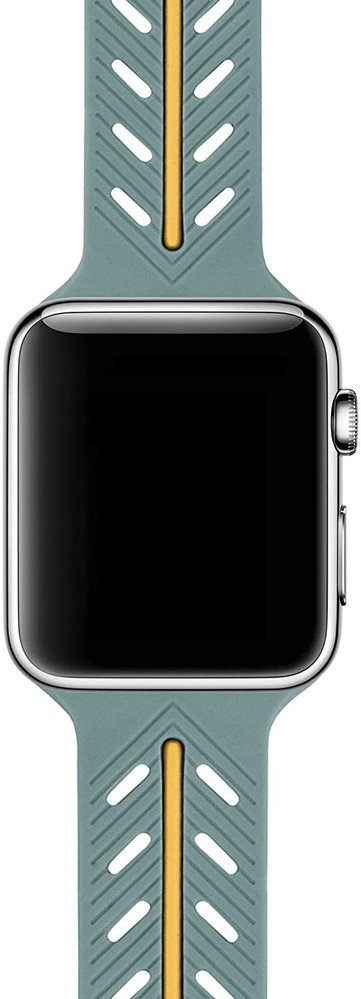 Strap-it® Strap-it Apple Watch Special Edition Band (Grün/Orange)