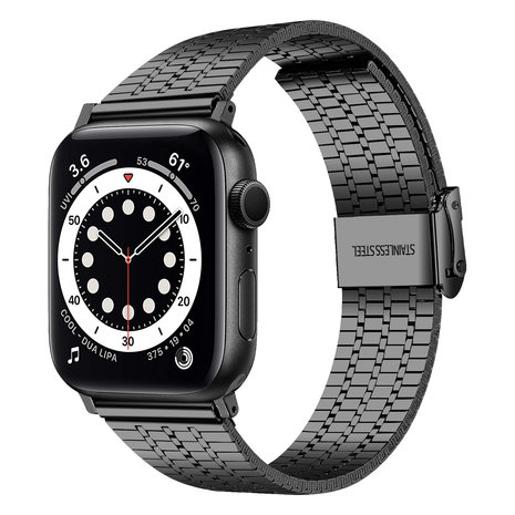 Strap-it® Strap-it Apple Watch Edelstahlarmband (Schwarz) Strap-it® Strap-it Apple Watch Edelstahlarmband (Schwarz)