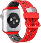 Strap-it® Strap-it Apple Watch Special Edition Band (Rot/Schwarz)
