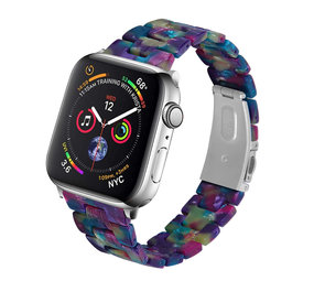 Strap-it® Apple Watch Resinarmband (Bunt Lila) Strap-it® Apple Watch Resinarmband (Bunt Lila)