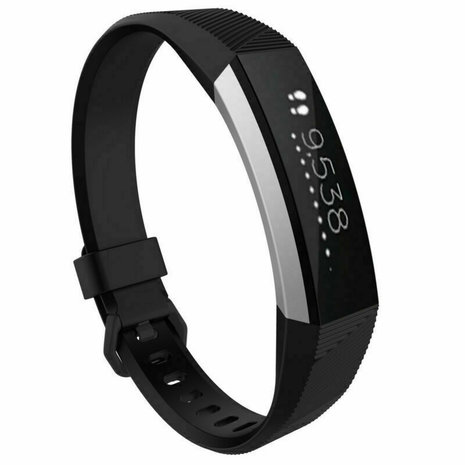 Strap-it® Strap-it® Fitbit Alta / Alta HR Silikonarmband (Schwarz)