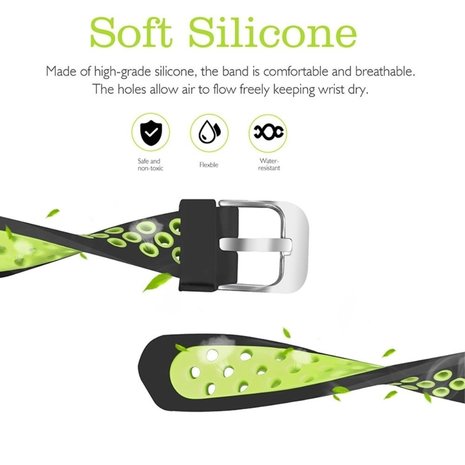 Strap-it® Strap-it® Fitbit Alta / Alta HR Sportarmband (Schwarz/Grün) Strap-it® Strap-it® Fitbit Alta / Alta HR Sportarmband (Schwarz/Grün)