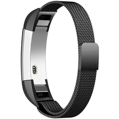 Strap-it® Strap-it® Fitbit Alta / Alta HR Milanese Armband (Schwarz)