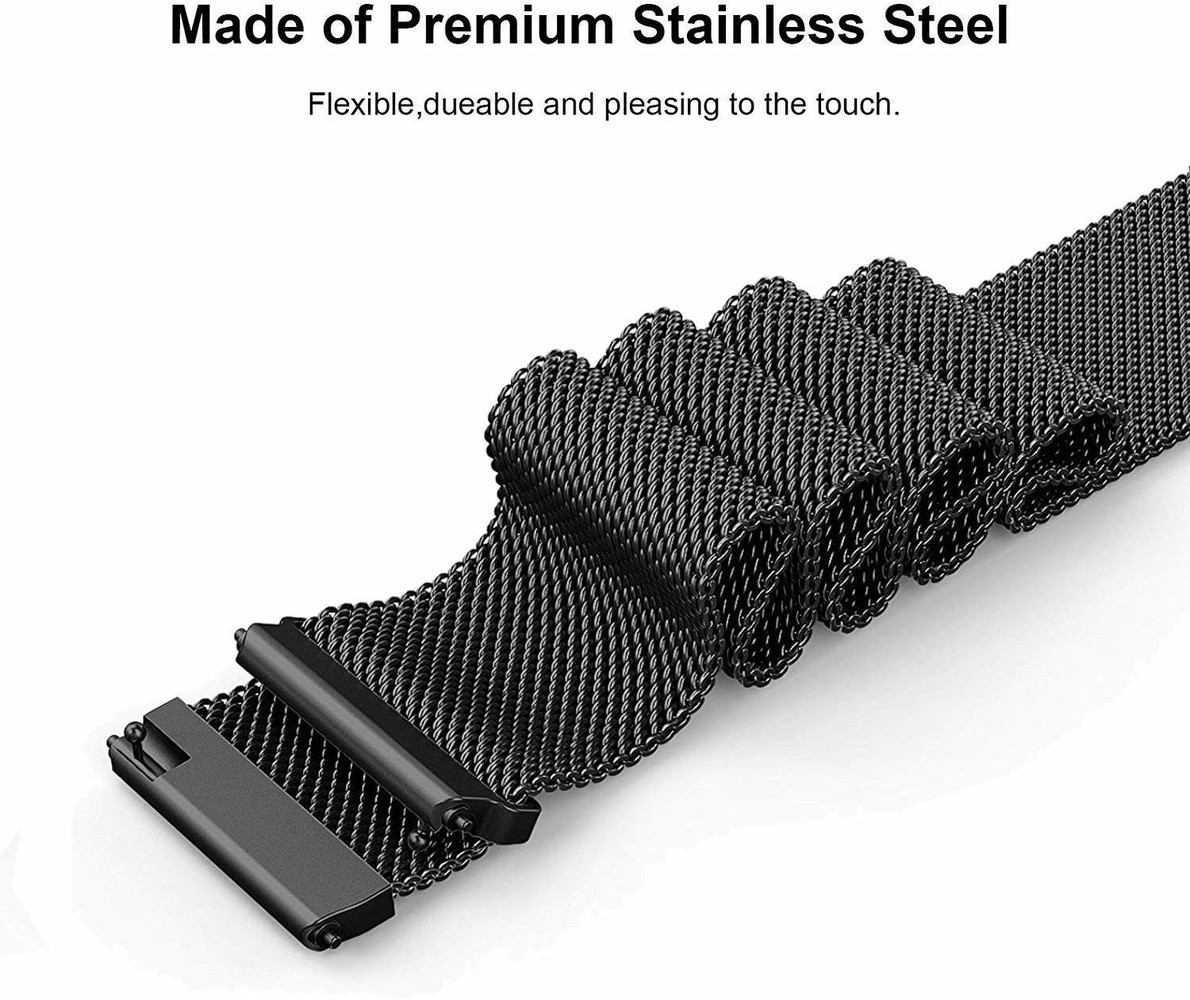 Strap-it® Strap-it® Fitbit Ionic Milanese Armband (Schwarz) Strap-it® Strap-it® Fitbit Ionic Milanese Armband (Schwarz)