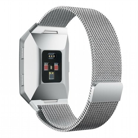 Strap-it® Strap-it® Fitbit Ionic Milanese Armband (Silber)