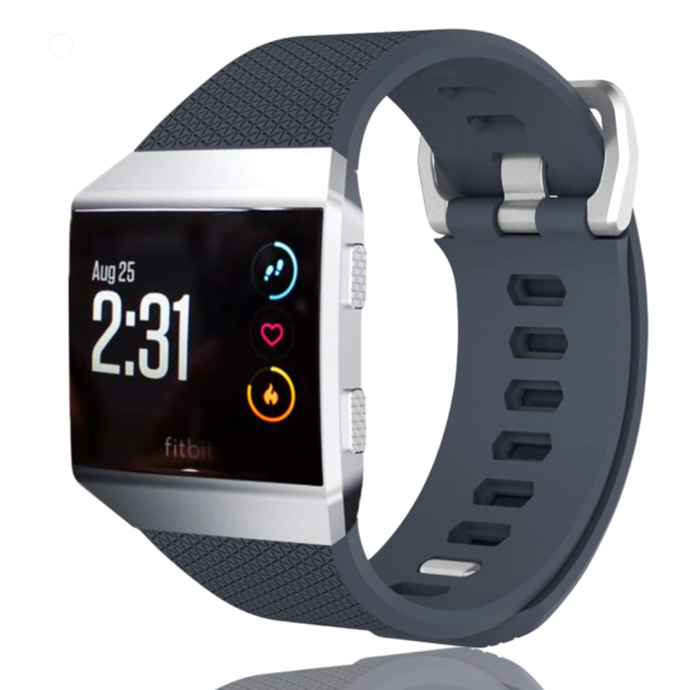 Fitbit Ionic Silikonarmband (Graublau) Smartwatcharmbaender.de