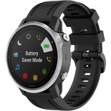 Strap-it® Garmin Fenix 5s/6s Silikonarmband (Schwarz) Strap-it® Garmin Fenix 5s/6s Silikonarmband (Schwarz)