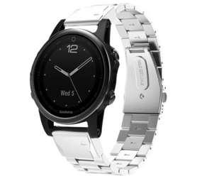 Strap-it® Garmin Fenix 5s/6s Stahlband (Silber) Strap-it® Garmin Fenix 5s/6s Stahlband (Silber)
