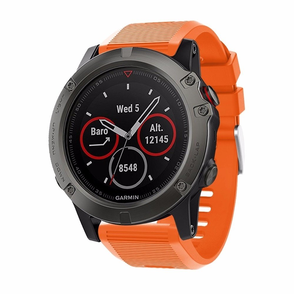 Strap-it® Strap-it® Garmin Fenix ​​5x/6x Silikonarmband (Orange)