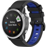 Strap-it® Garmin Fenix 5x / 6x Sportarmband (Schwarz/Blau) Strap-it® Garmin Fenix 5x / 6x Sportarmband (Schwarz/Blau)