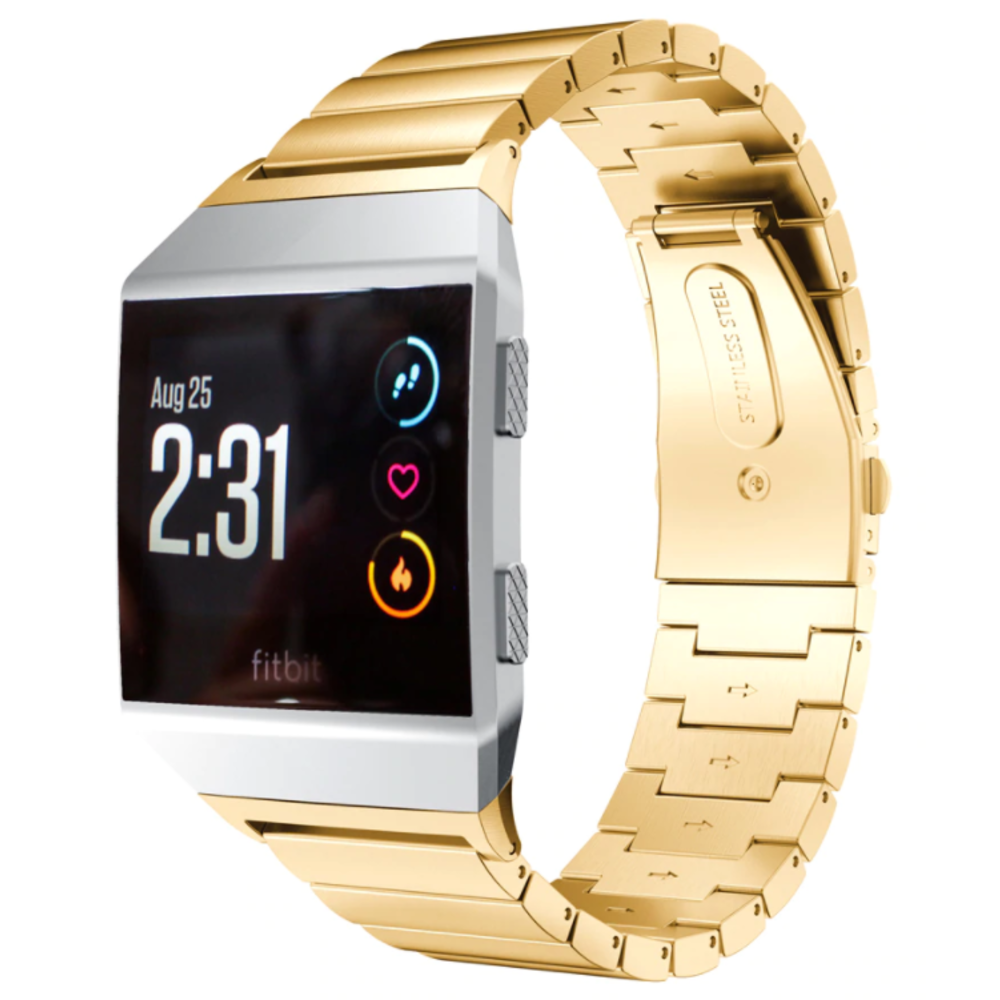 Fitbit Ionic Metallarmband (Gold) Smartwatcharmbaender.de
