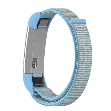 Fitbit Alta / Alta HR Nylonarmband (Blau Mix) - Smartwatcharmbaender.de