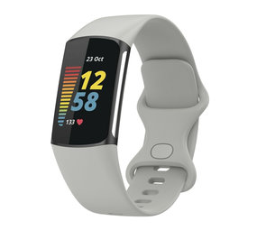 Strap-it® Fitbit Charge 5 Silikonarmband (Grau) Strap-it® Fitbit Charge 5 Silikonarmband (Grau)