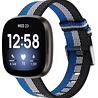 Strap-it® Strap-it® Fitbit Versa 3 Gewebtes Nylon Schnallenriemen (Schwarz-Weiß-Blau) Strap-it® Strap-it® Fitbit Versa 3 Gewebtes Nylon Schnallenriemen (Schwarz-Weiß-Blau)