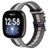 Strap-it® Strap-it® Fitbit Sense Woven Nylon Schnallenriemen (Schwarz-Weiß-Grau) Strap-it® Strap-it® Fitbit Sense Woven Nylon Schnallenriemen (Schwarz-Weiß-Grau)