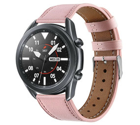 Strap-it® Samsung Galaxy Watch 3 - 45mm Lederarmband (Rosa) Strap-it® Samsung Galaxy Watch 3 - 45mm Lederarmband (Rosa)