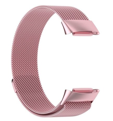 Strap-it® Strap-it® Fitbit Charge 5 Milanese Armband (Rosa) Strap-it® Strap-it® Fitbit Charge 5 Milanese Armband (Rosa)