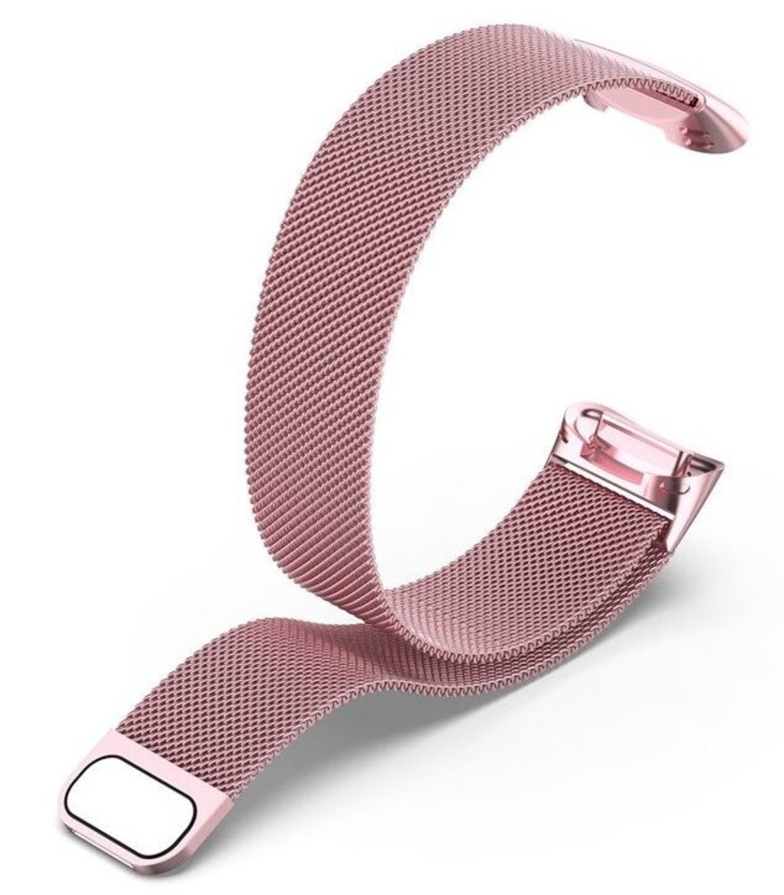 Strap-it® Strap-it® Fitbit Charge 5 Milanese Armband (Rosa) Strap-it® Strap-it® Fitbit Charge 5 Milanese Armband (Rosa)