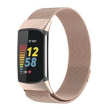 Strap-it® Fitbit Charge 5 Milanese Armband (Champagner) Strap-it® Fitbit Charge 5 Milanese Armband (Champagner)